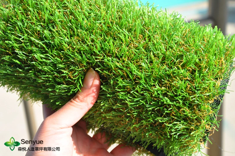 Senyue Artificial Turf 20mm Pile Height 140 Stitches Four Colors Synthetic Grass for Landscape, Leisure, Pet